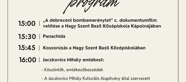 Jaczkovics Mihály emlékest